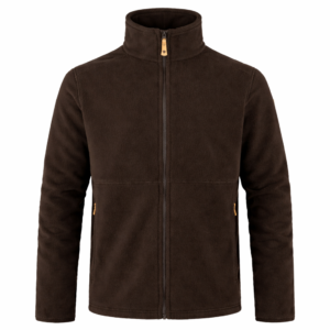 Halo - Blocked Zip Fleece, Brun